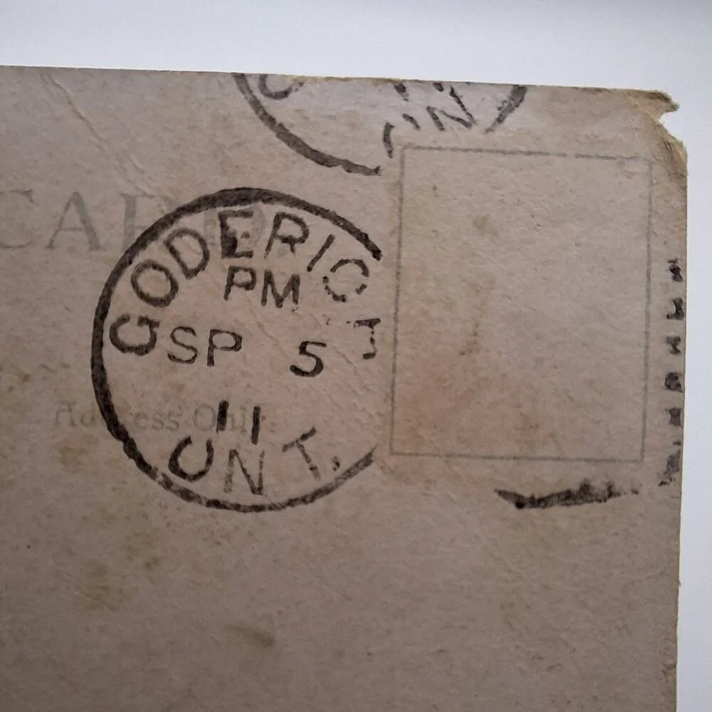 Benmiller Near Goderich‎ Postcard 1911 Antique Lithographic Pickford Michigan